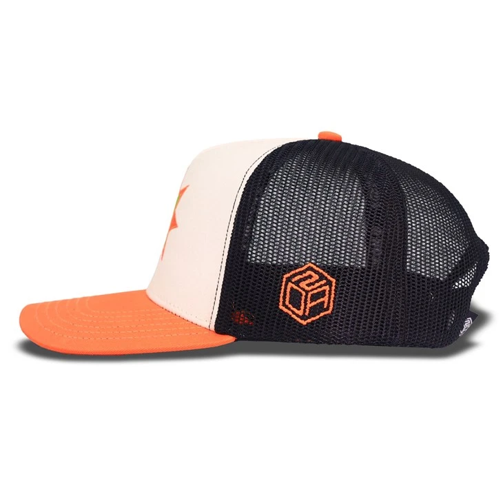 Orange Version Star Embroidery Trucker Cap