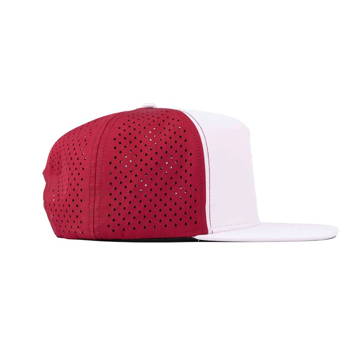 TCAP Custom Flat Brim Metal Patch Cap Golf Snapback Waterproof Hat